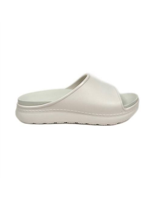 Dansko White Devyn Slide Sandals