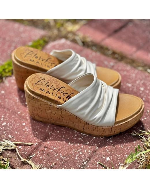Blowfish White Boynton Wedge