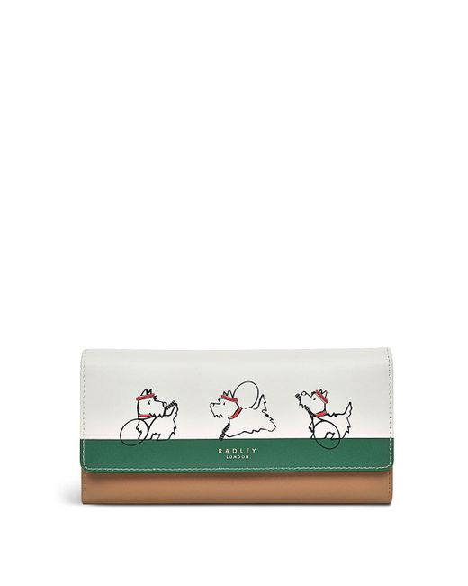 Radley Time For Tennis Large Flapover Wallet in Green Lyst
