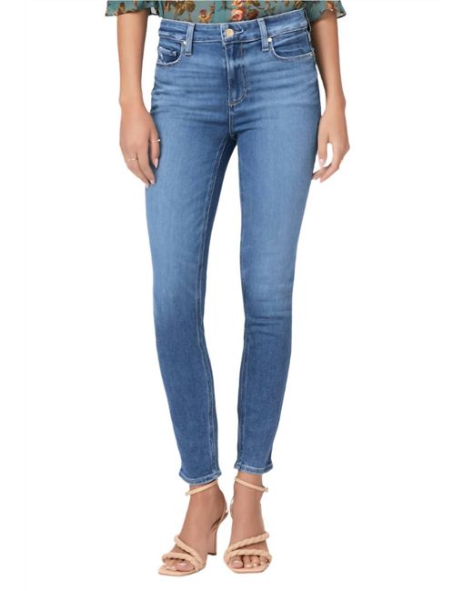 PAIGE Blue Hoxton Ankle-Length Jeans