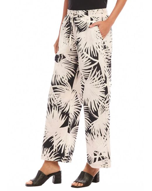 Karen Kane Multicolor Drawstring Cropped Pants