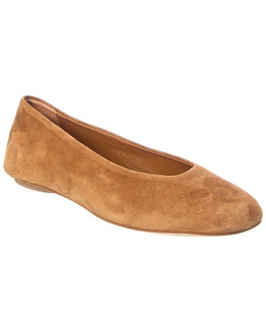 Weekend Brown Max Mara Suede Flat