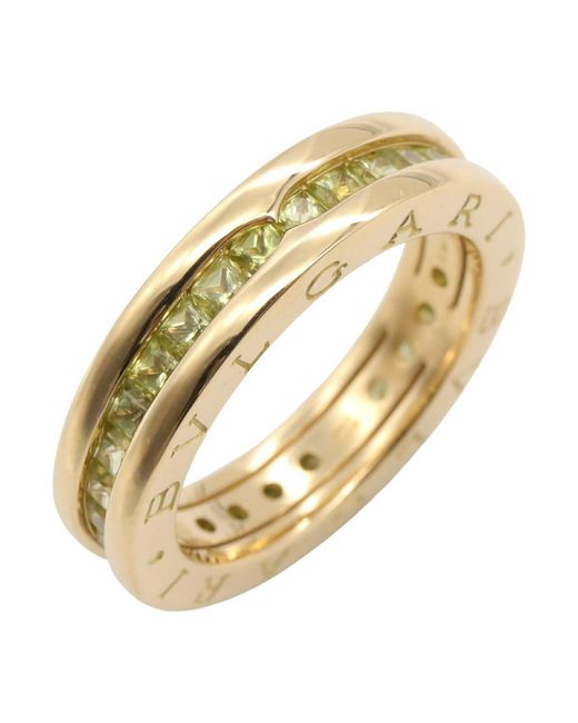 BVLGARI Metallic B-Zero1 Peridot Ring K18