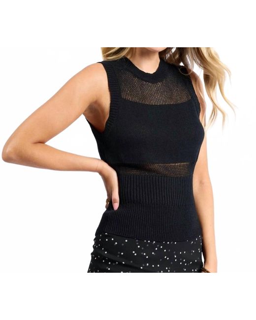 Sadie & Sage Black Something To Desire Tank Top