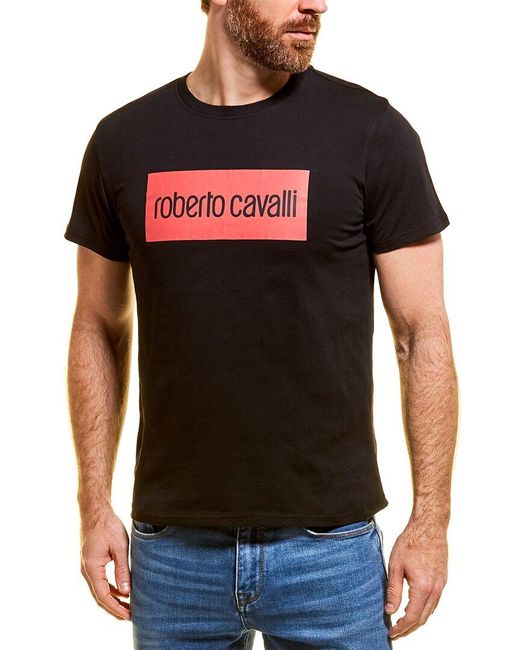 Roberto Cavalli T-shirt in Black for Men | Lyst