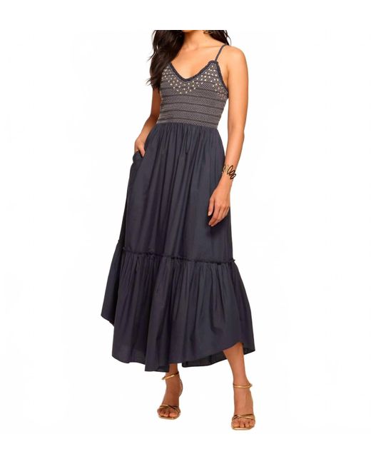 Ramy Brook Blue Lucia Midi Dress