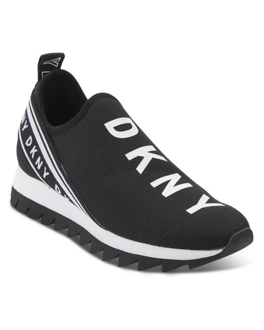 DKNY Black Slip-on Fitness Running Shoes