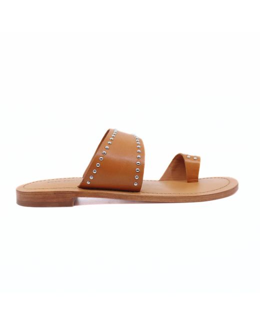 Free People Brown Amelie Tiny Stud Sandal