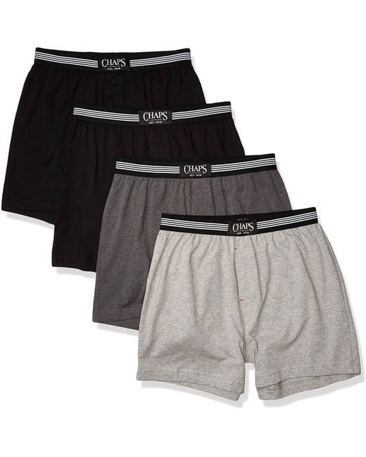 Chaps Black Underwear Knit Boxers for men