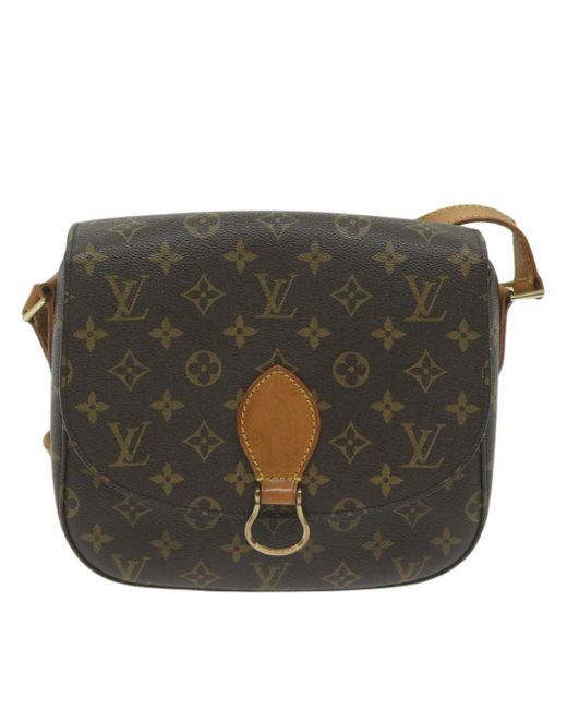 Louis Vuitton Black Saint Cloud Canvas Shoulder Bag (pre-owned)