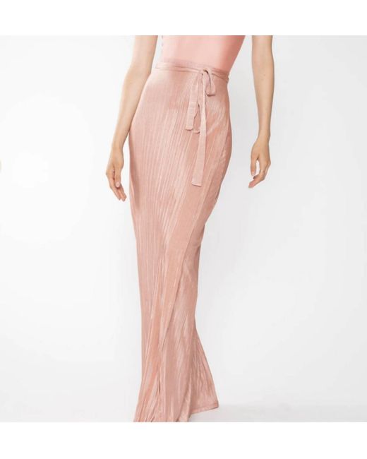 Ripley Rader Pink Bodre Wrap Skirt
