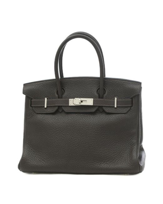 Hermès Black Birkin Leather Shopper Bag (pre-owned)