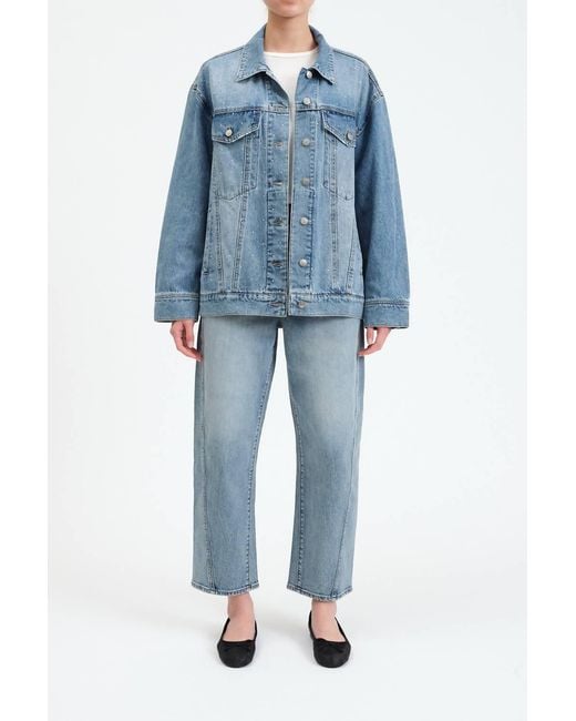 DAZE Blue Beau Boyfriend Oversized Jacket