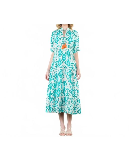 Thml Blue Quinn Maxi Dress