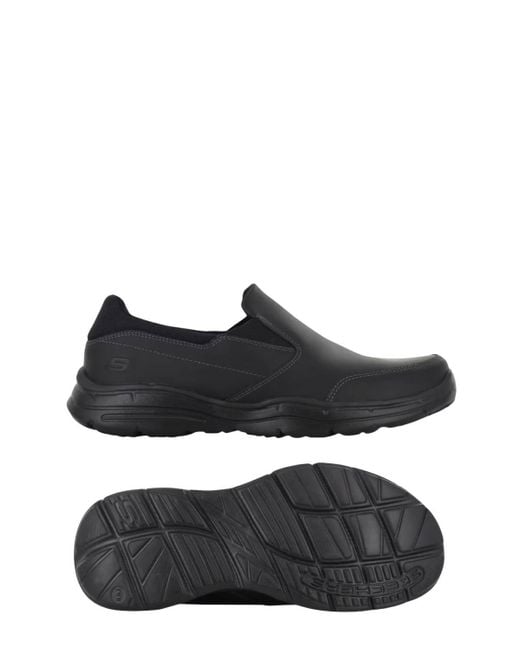 Skechers Black Glides Calculous Loafer - Medium Width for men