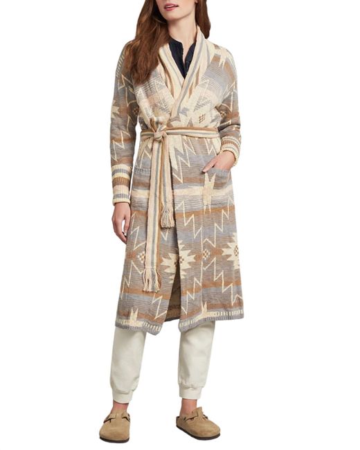 Faherty Brand Natural Paloma Cardigan Robe