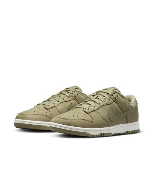 Nike Women's Green Dunk Low Dv7415-200 Sneakers Neutral Leather