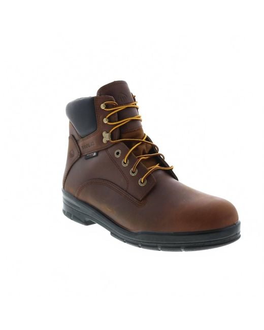Wolverine Brown Durashocks Slip Resistant Work Boots for men