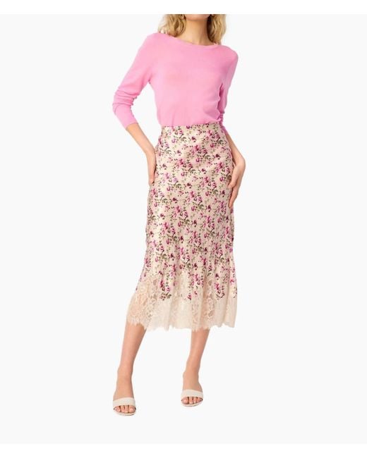 Cami NYC Pink Vivienne Midi Skirt