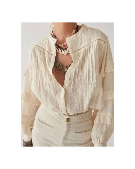 MAISON HOTEL Natural Alberta Blouse