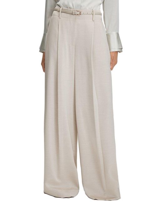 Reiss Gray Isla Wide Leg Occasion Trouser
