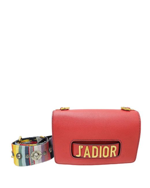 Dior Red J'adior Medium Shoulder Bag