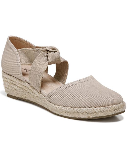 LifeStride Metallic Kascade Canvas Strappy Espadrilles