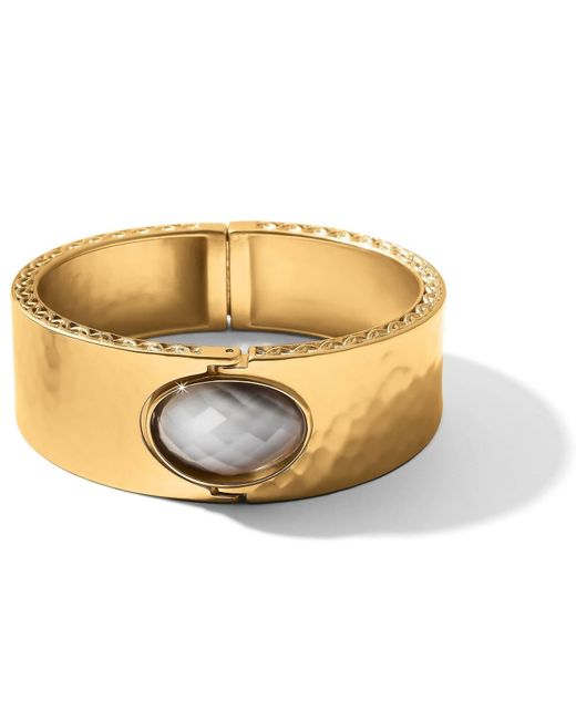 Brighton Metallic Golden Moon Hinged Bangle