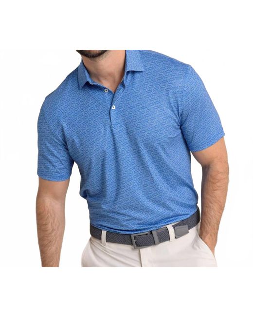 Southern Tide Blue Driver Make It Snappy Polo for men