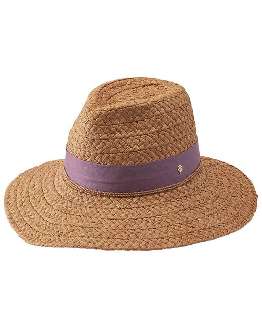 Helen Kaminski Brown Leoni Straw Hat