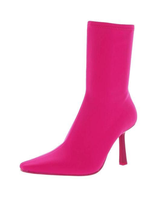 Steve Madden Pink Vakay Vaka01S1 Boots 7.5 Stiletto Heel Booties Zpo3450