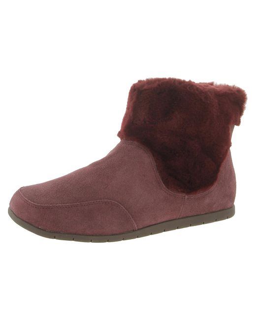 Vionic Brown Maizie Suede Cold Weather Booties