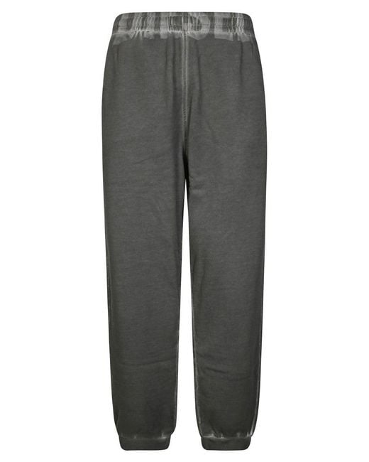 DIESEL Gray Dark Sweatpants With Relaxed Fit And Textured Fabric for men
