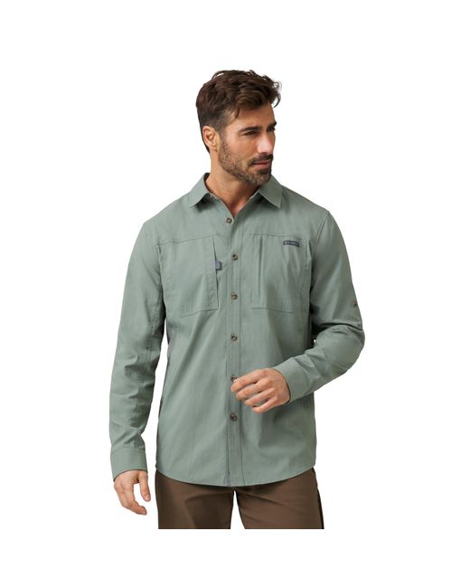 Free Country Green Acadia Long Sleeve Shirt for men