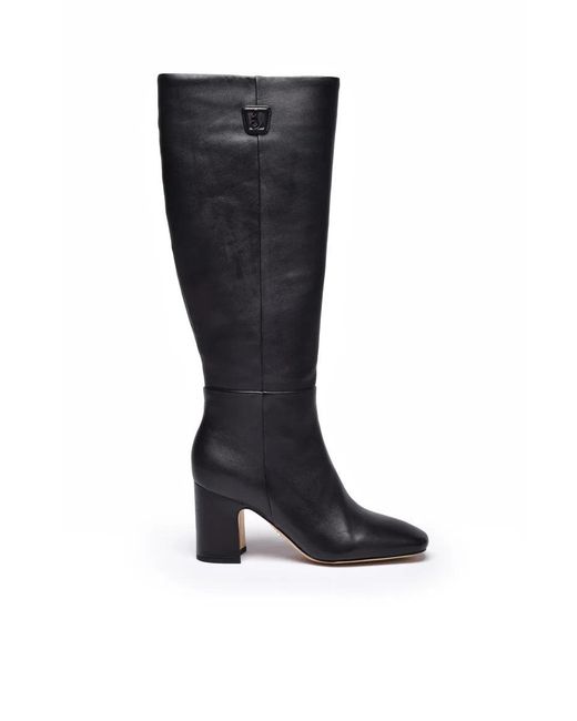 Sam Edelman Black Leather & Polyurethane Boots