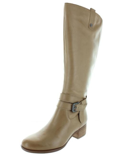 Naturalizer Natural Dev Wide Calf Leather Riding Boots