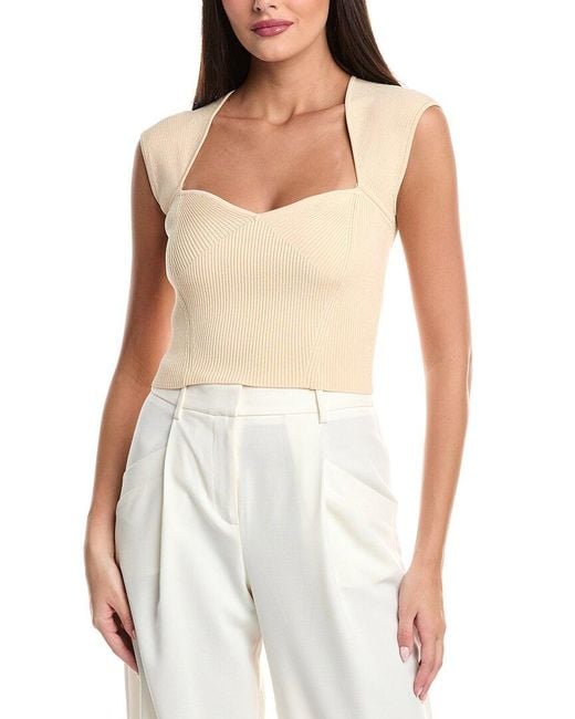 Jonathan Simkhai White Abia Cropped T-Shirt