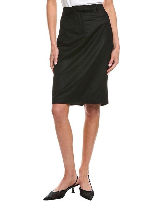 Officine Generale Black Officine Generale Auberie Wool Skirt