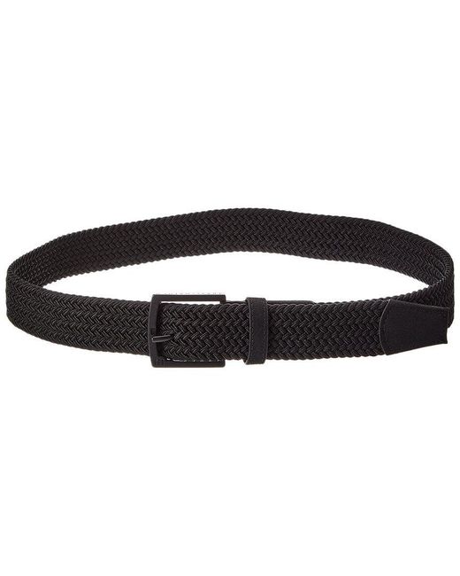 Travis Mathew Black Voodoo 2.0 Stretch Woven Belt for men