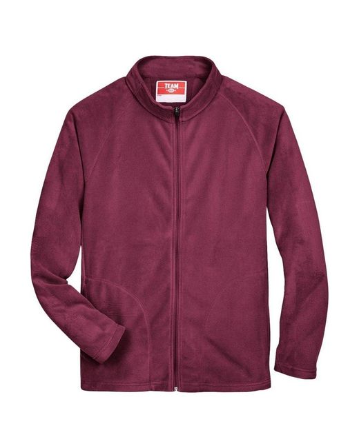 Team 365 Purple Campus Microfleece Jacket for men
