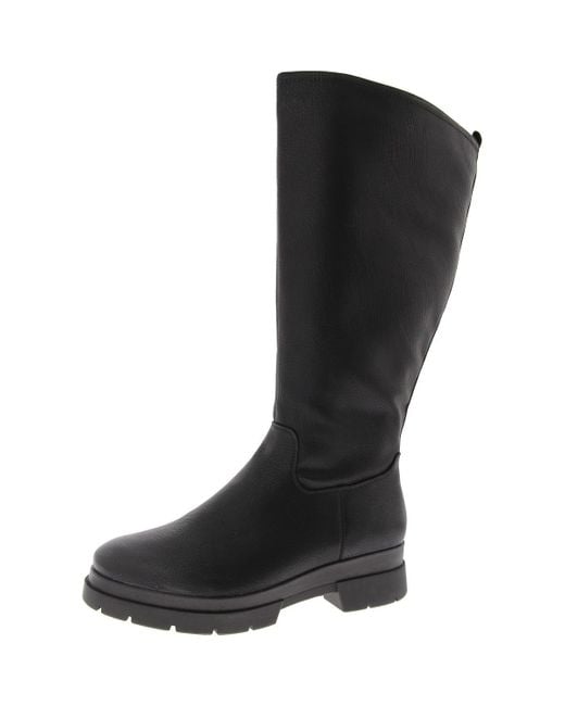 Naturalizer Black Orchid Faux Leather Padded Insole Knee-High Boots