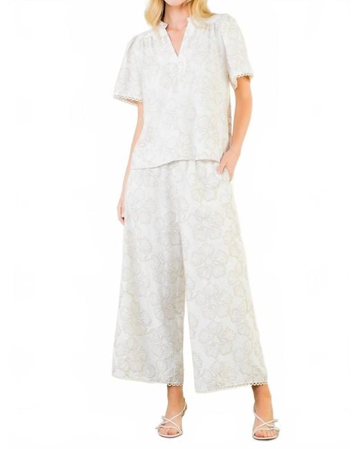 Thml White Collins Pants