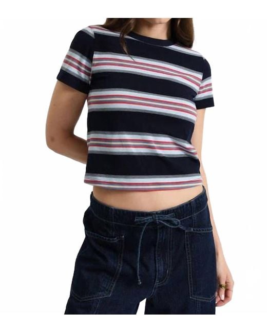 DAZE Blue Zuma Crew Neck Tee