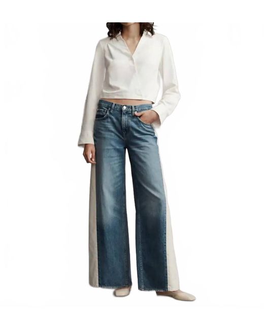 Twp Blue Gtgoan Crop Long Sleeve Top
