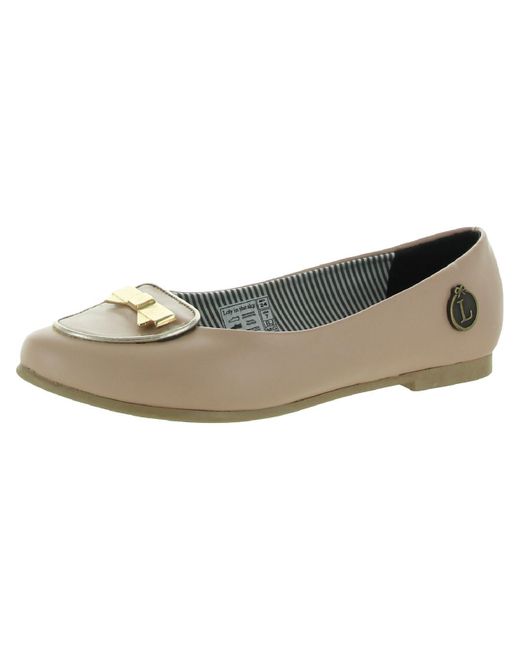 Loly In The Sky Natural Slip On Flats Loafers