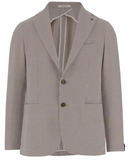 Tagliatore Brown Stretch Cotton Jacket for men