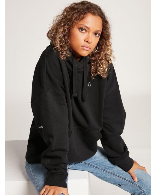 Volcom Stone Heart Hoodie in Black | Lyst