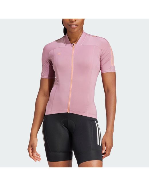 Adidas Red The Short Sleeve Cycling Jersey