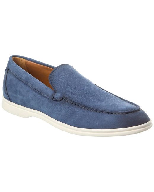 Antonio Maurizi Blue Venetian Suede Loafer for men