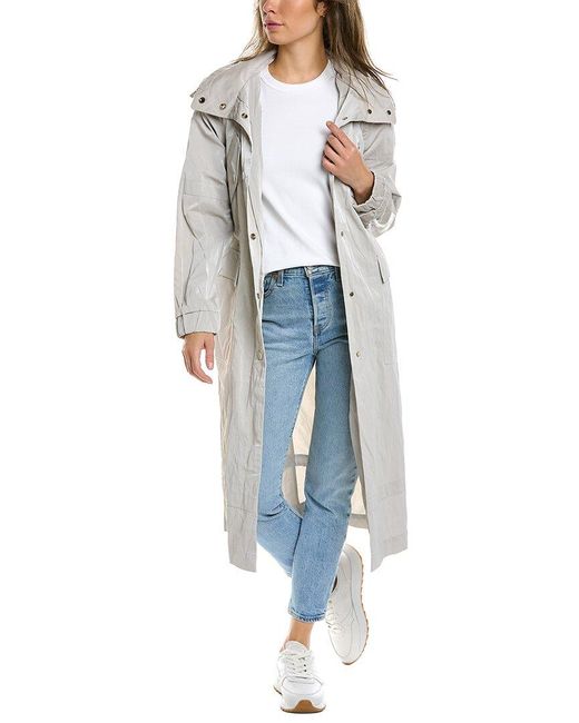 Ted Baker Synthetic Renniey Tech Rain Coat in Grey (Blue) Lyst